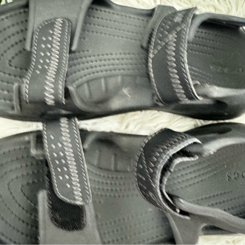 Crocs Black Adjustable Sandals - image 5
